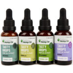 image of tasty drops tinctures in four flavors